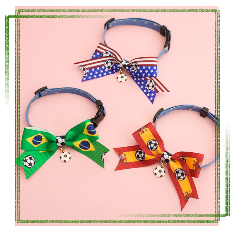 National Team Pet Bowtie Collar | Soccer Matchday Accessories for Dogs & Cats