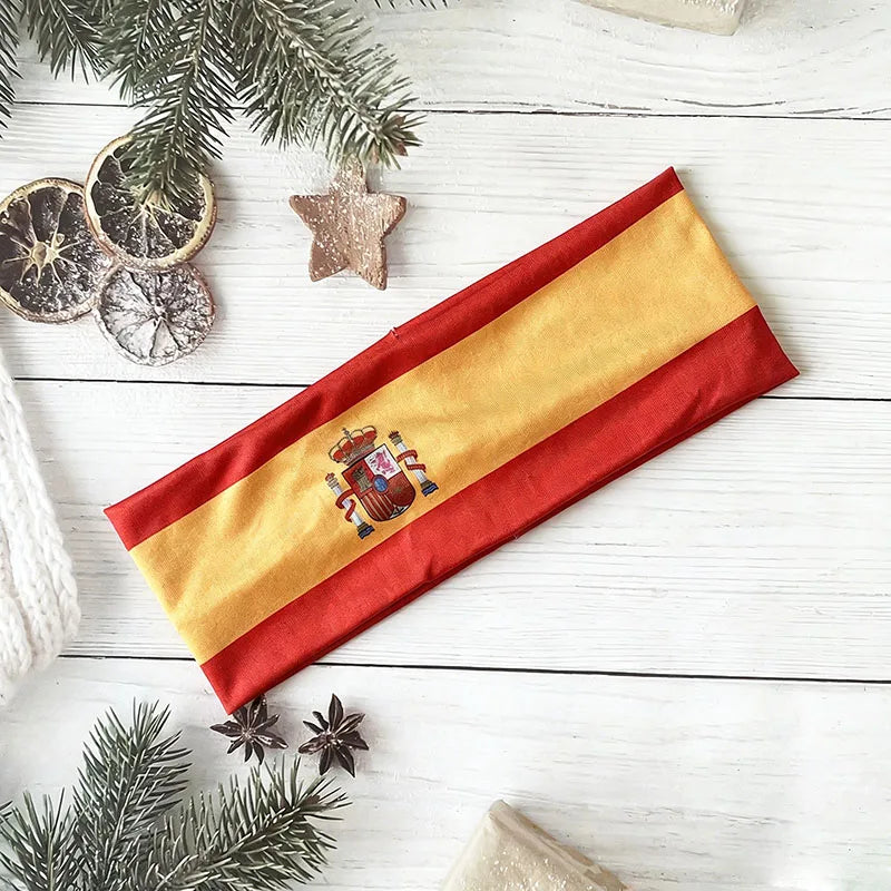 National Team Flag Sport Headband | Soccer Matchday Fan Hair Accessory