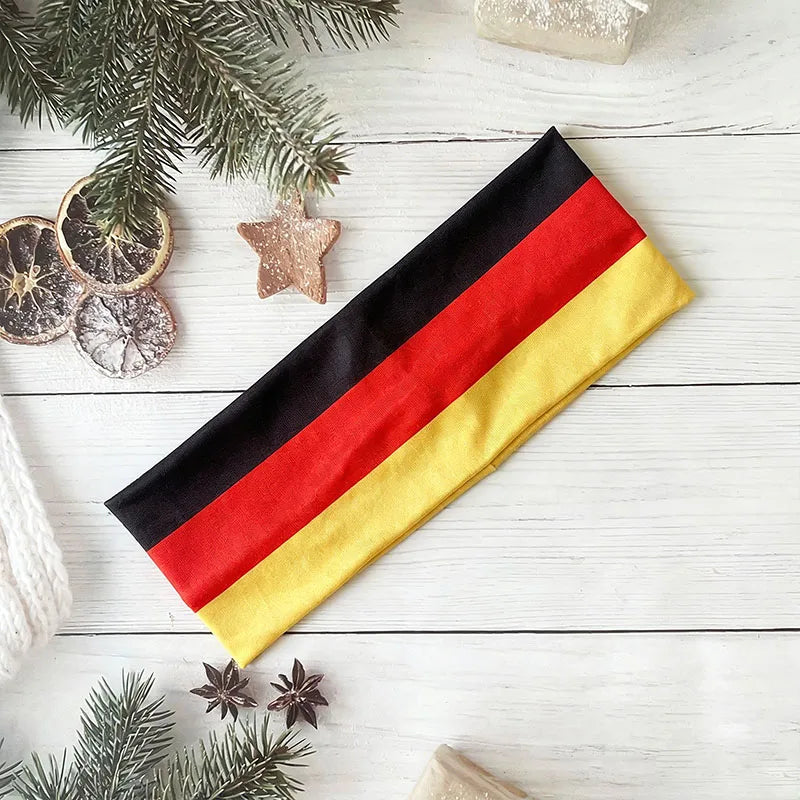 National Team Flag Sport Headband | Soccer Matchday Fan Hair Accessory