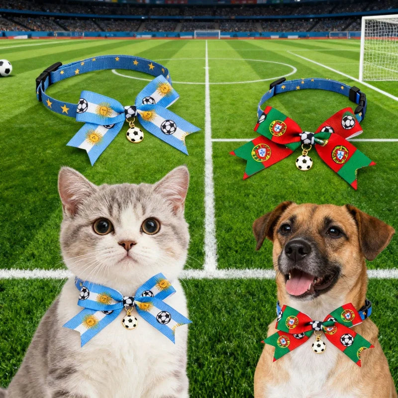 National Team Pet Bowtie Collar | Soccer Matchday Accessories for Dogs & Cats