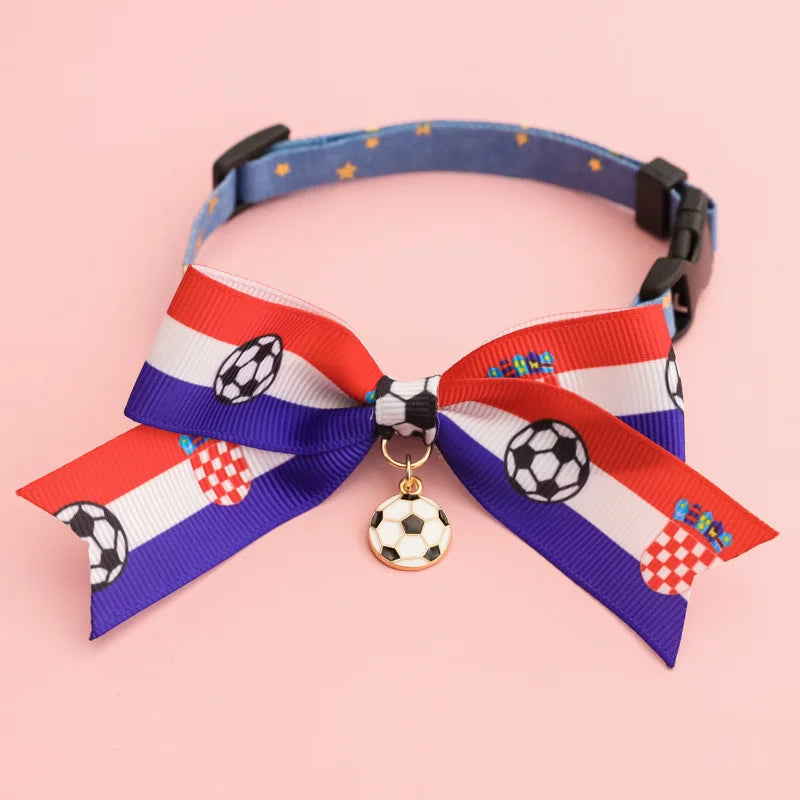 National Team Pet Bowtie Collar | Soccer Matchday Accessories for Dogs & Cats