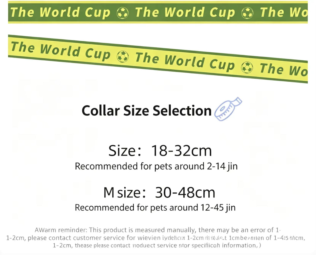 National Team Pet Bowtie Collar | Soccer Matchday Accessories for Dogs & Cats
