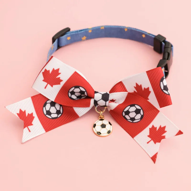 National Team Pet Bowtie Collar | Soccer Matchday Accessories for Dogs & Cats