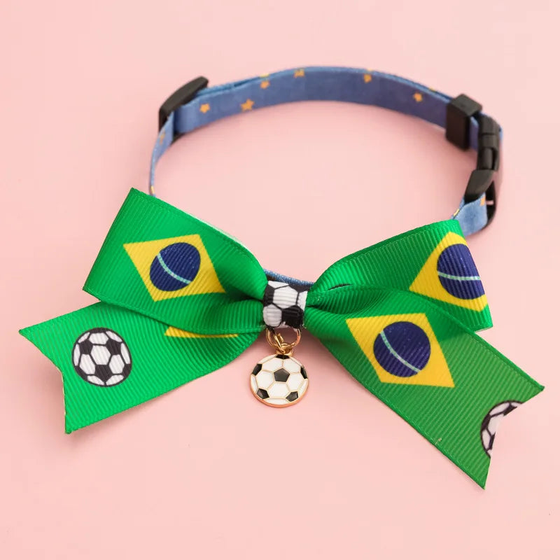 National Team Pet Bowtie Collar | Soccer Matchday Accessories for Dogs & Cats