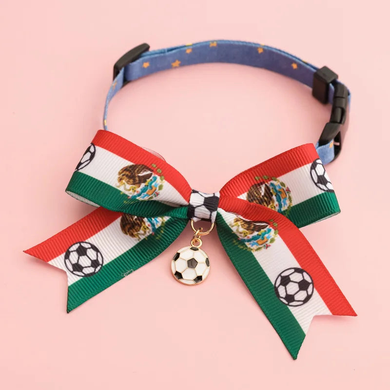 National Team Pet Bowtie Collar | Soccer Matchday Accessories for Dogs & Cats