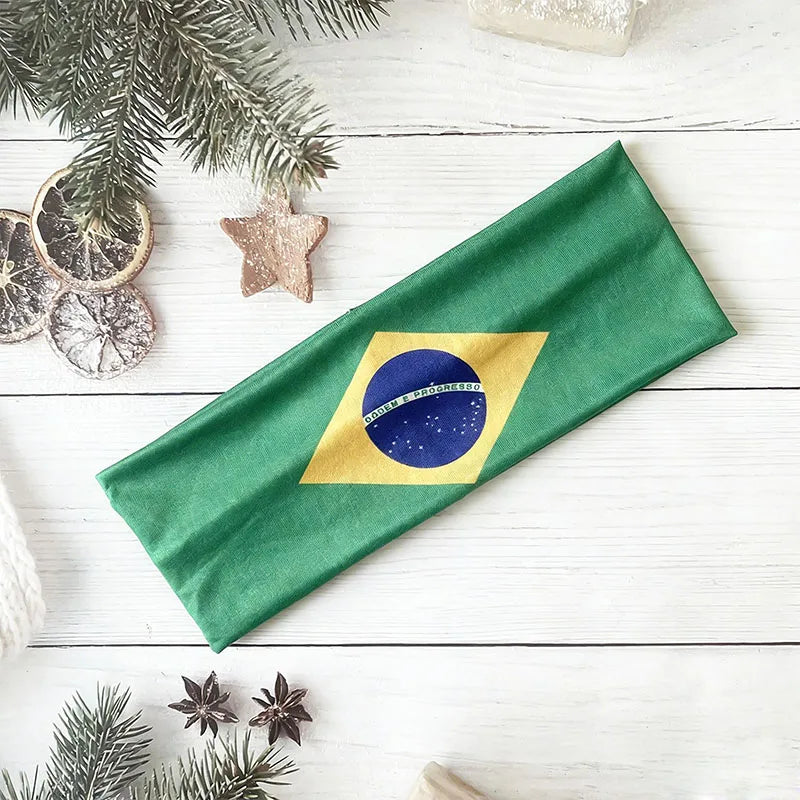 National Team Flag Sport Headband | Soccer Matchday Fan Hair Accessory