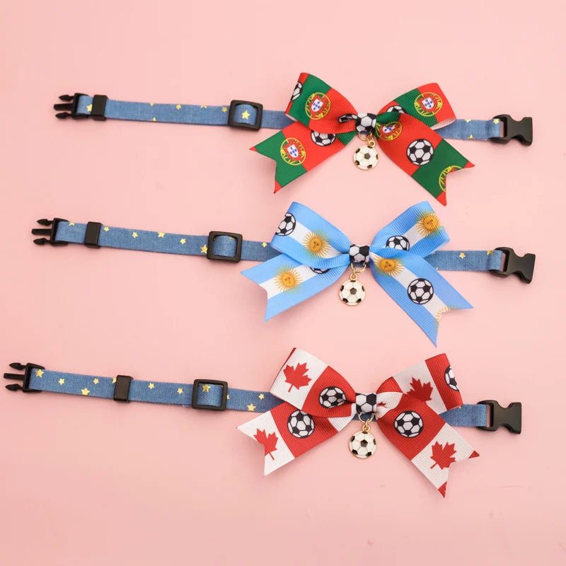 National Team Pet Bowtie Collar | Soccer Matchday Accessories for Dogs & Cats