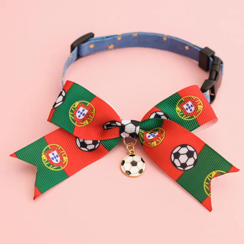 National Team Pet Bowtie Collar | Soccer Matchday Accessories for Dogs & Cats